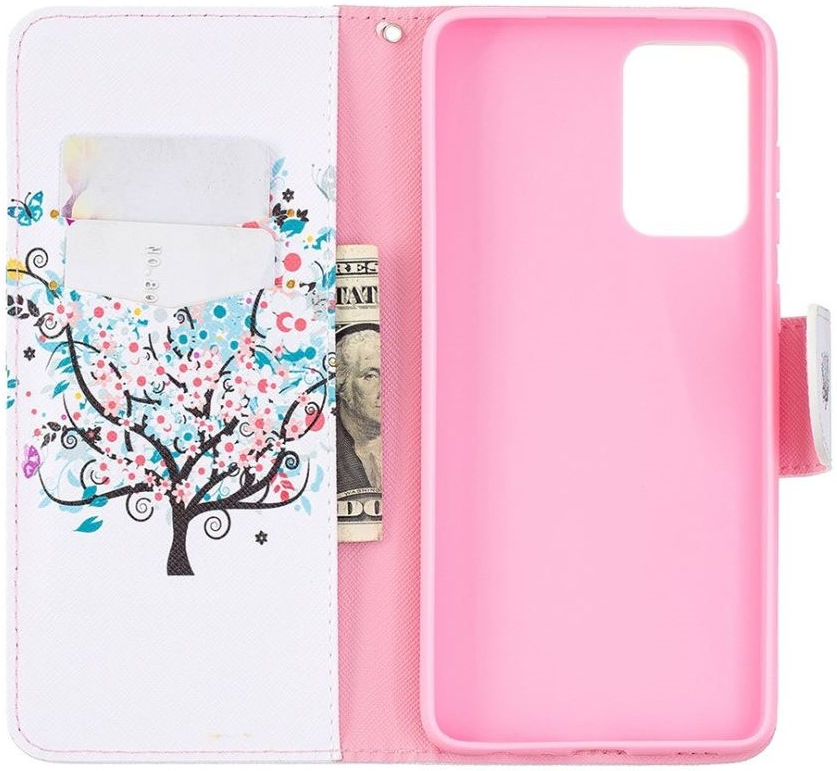Samsung Galaxy A72 Hoesje Portemonnee Book Case met Print Boom afbeelding 2
