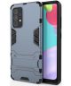 Samsung Galaxy A52/A52S Hoesje Shock Proof Kickstand Back Cover Blauw