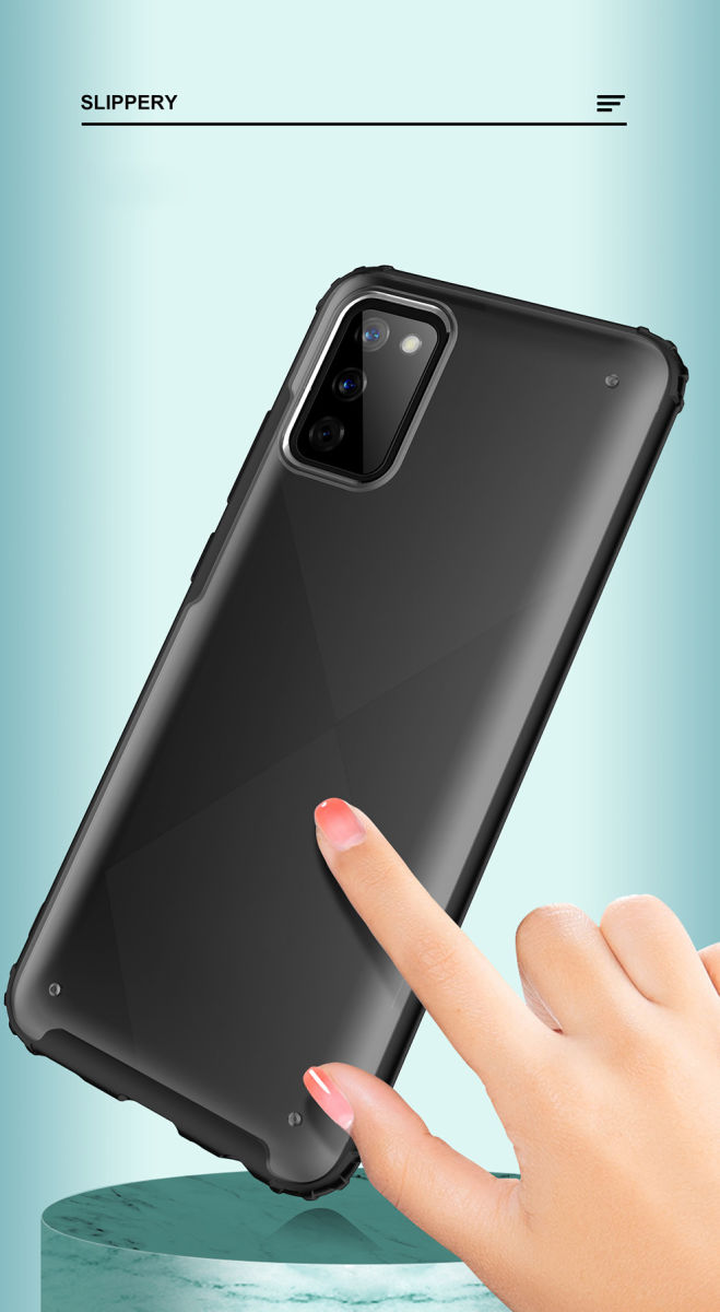 Samsung Galaxy A02s Armor Series Hoesje Mat Transparant Groen afbeelding 6