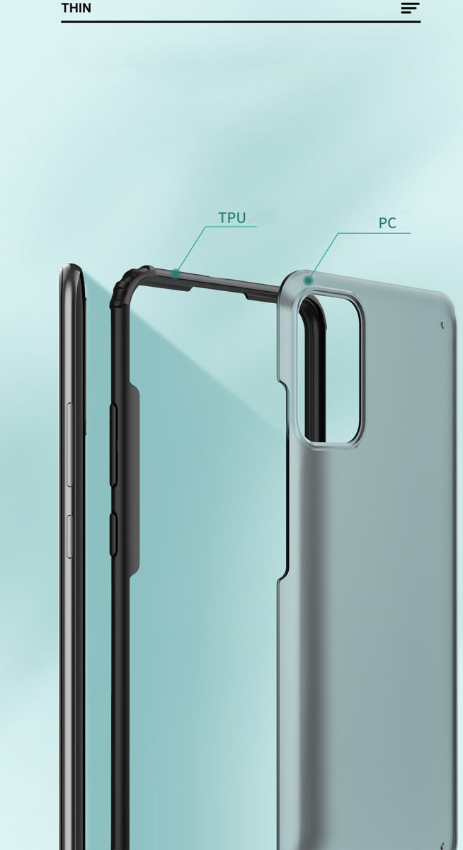 Samsung Galaxy A02s Armor Series Hoesje Mat Transparant Groen afbeelding 7