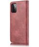 DG Ming Samsung Galaxy A72 Hoesje 2-in-1 Book Case en Back Cover Rood