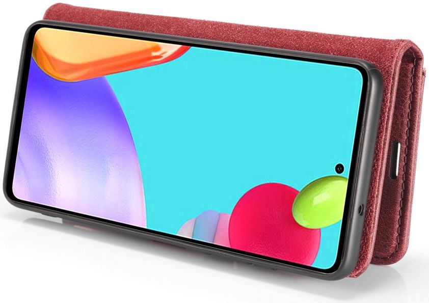 DG Ming Samsung Galaxy A52 / A52S Hoesje 2-in-1 Book Case en Back Cover Rood afbeelding 9