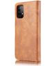 DG Ming Samsung Galaxy A52 / A52S Hoesje 2-in-1 Book Case en Back Cover Bruin