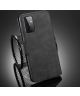 DG Ming Samsung Galaxy A72 Hoesje Retro Wallet Book Case Zwart