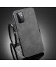 DG Ming Samsung Galaxy A72 Hoesje Retro Wallet Book Case Grijs