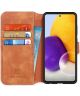 DG Ming Samsung Galaxy A72 Hoesje Retro Wallet Book Case Bruin