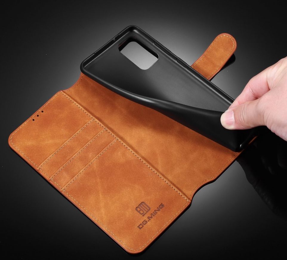 DG Ming Samsung Galaxy A72 Hoesje Retro Wallet Book Case Bruin afbeelding 13