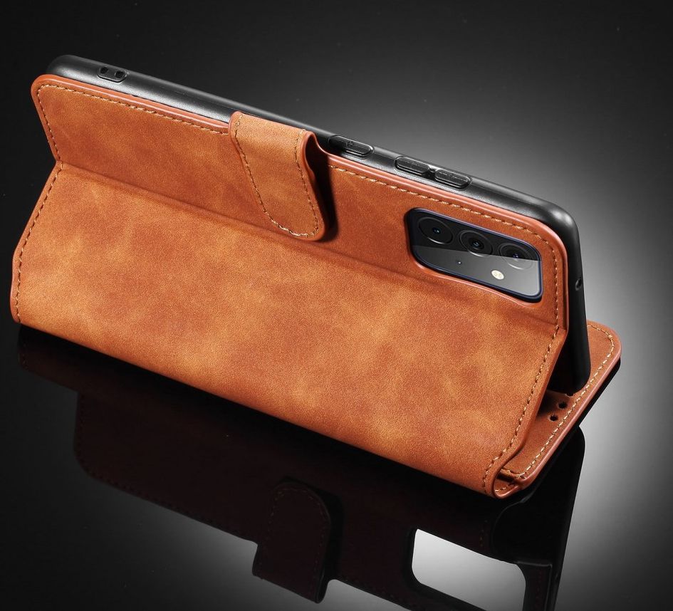 DG Ming Samsung Galaxy A72 Hoesje Retro Wallet Book Case Bruin afbeelding 6