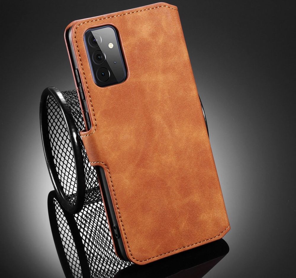 DG Ming Samsung Galaxy A72 Hoesje Retro Wallet Book Case Bruin afbeelding 8