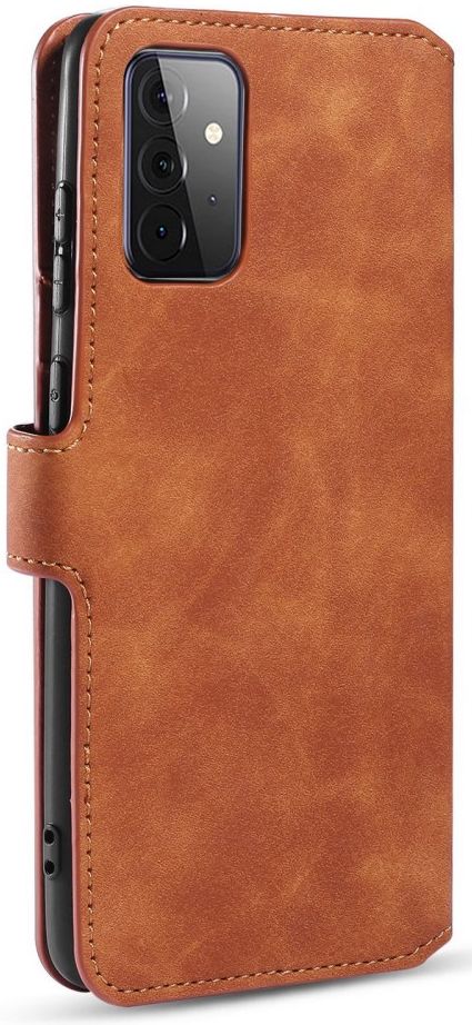 DG Ming Samsung Galaxy A72 Hoesje Retro Wallet Book Case Bruin afbeelding 3
