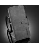 DG Ming Samsung Galaxy A02s Hoesje Retro Wallet Book Case Grijs