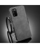 DG Ming Samsung Galaxy A02s Hoesje Retro Wallet Book Case Grijs