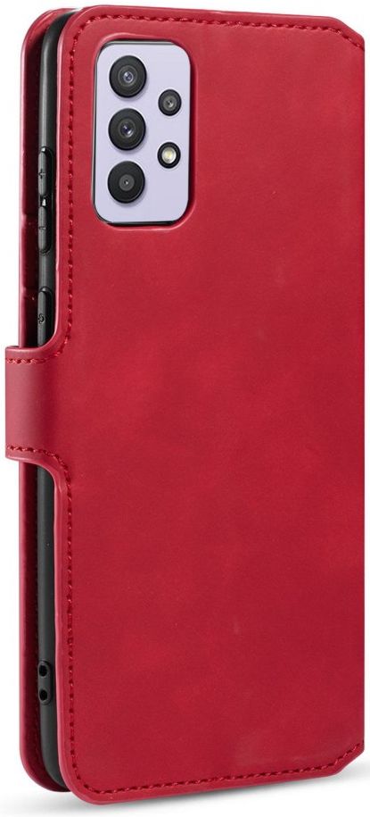 Dg Ming Samsung Galaxy A32 5g Hoesje Retro Wallet Book Case Rood Gsmpuntnl 6646