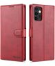 AZNS Samsung Galaxy A52 / A52S Hoesje Book Case Kunst Leer Rood