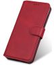 Samsung Galaxy A72 Hoesje Portemonnee Retro Book Case Rood