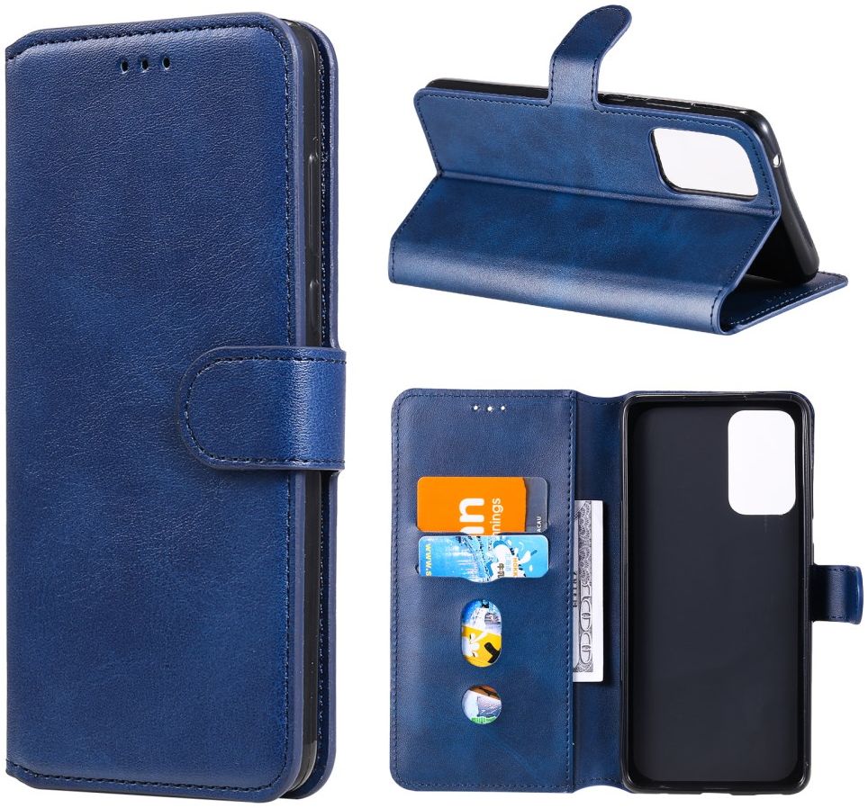 Samsung Galaxy A72 Hoesje Portemonnee Retro Book Case Blauw afbeelding 6