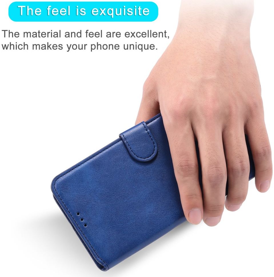 Samsung Galaxy A72 Hoesje Portemonnee Retro Book Case Blauw afbeelding 5