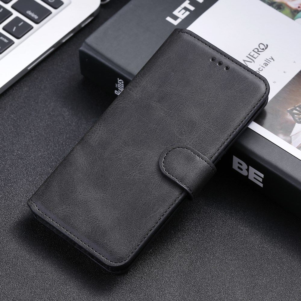 Samsung Galaxy A02s Hoesje Portemonnee Retro Book Case Zwart afbeelding 2