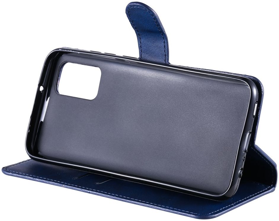 Samsung Galaxy A02s Hoesje Portemonnee Retro Book Case Blauw afbeelding 10