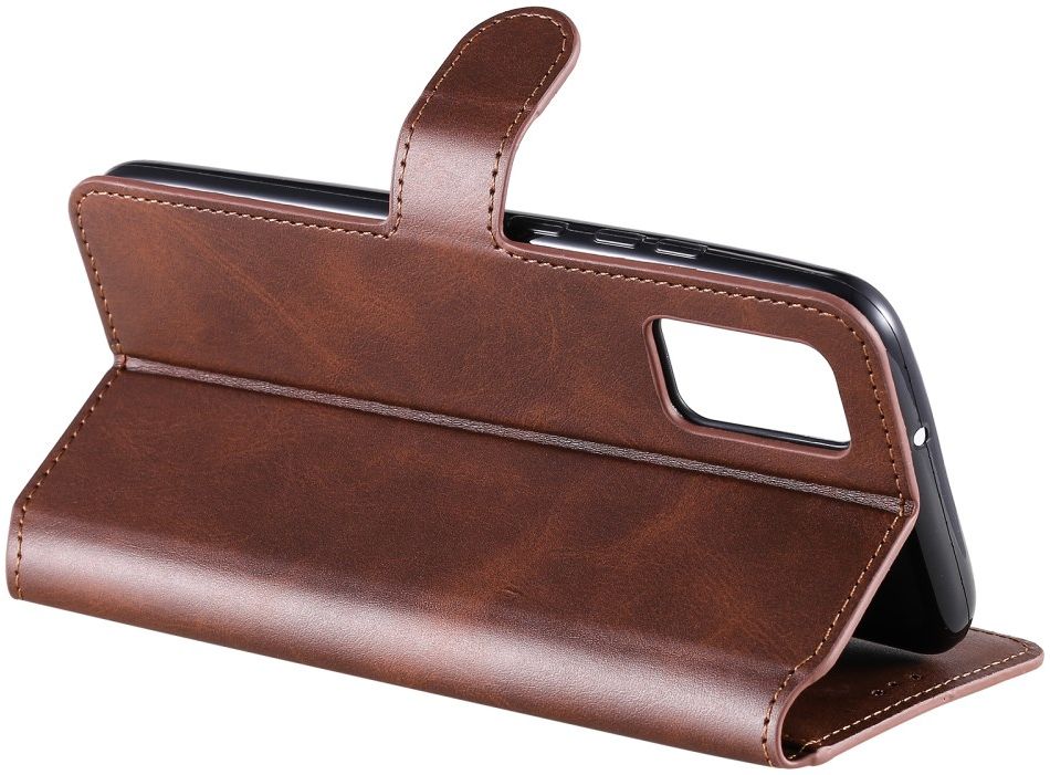 Samsung Galaxy A02s Hoesje Portemonnee Retro Book Case Bruin afbeelding 9
