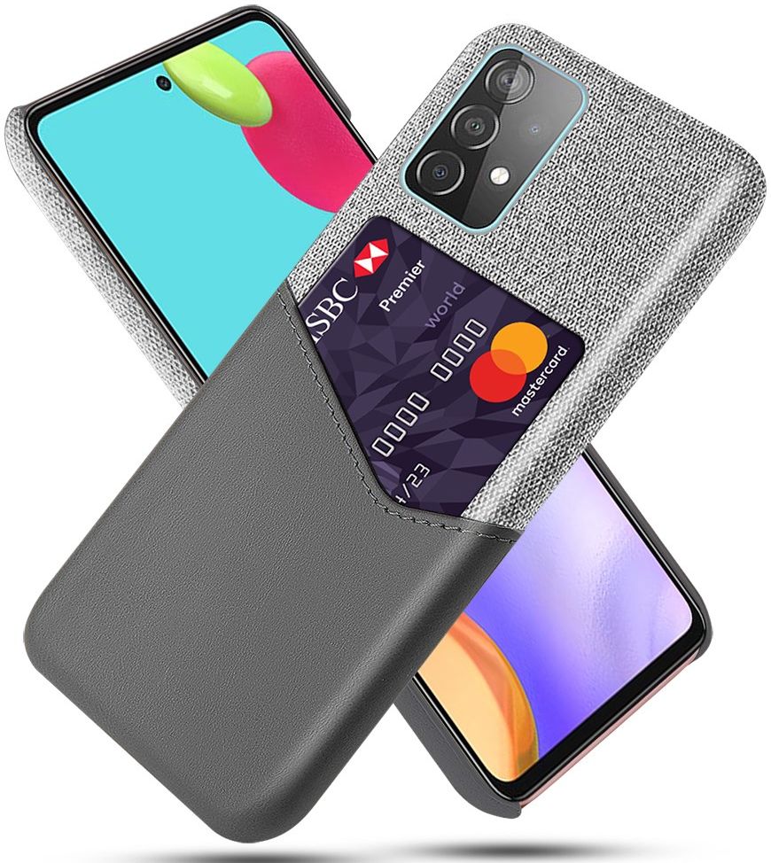 Samsung Galaxy A52 / A52S Hoesje met Kaartsleuf Back Cover Grijs