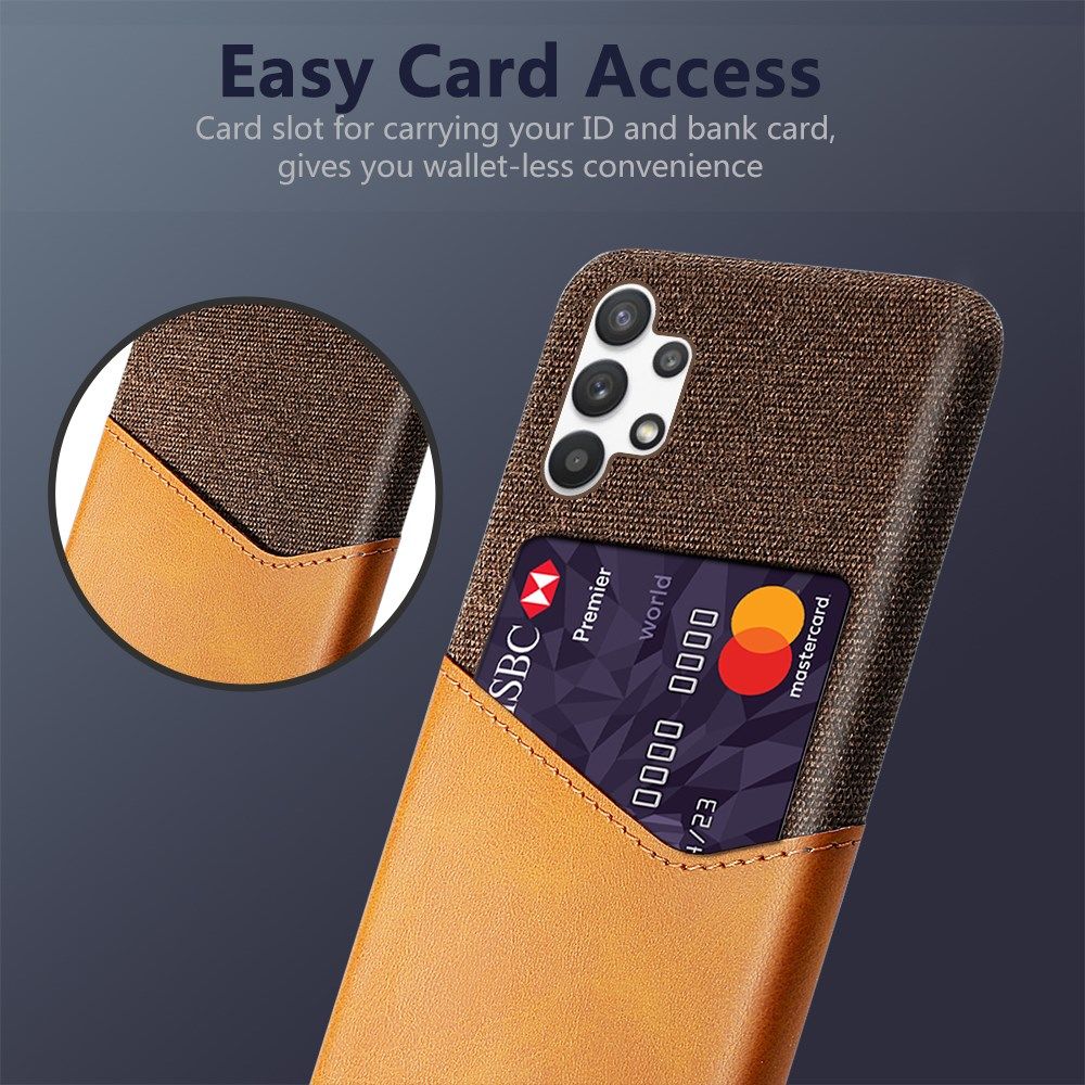 Samsung Galaxy A32 5G Hoesje met Kaartsleuf Back Cover Oranje afbeelding 4