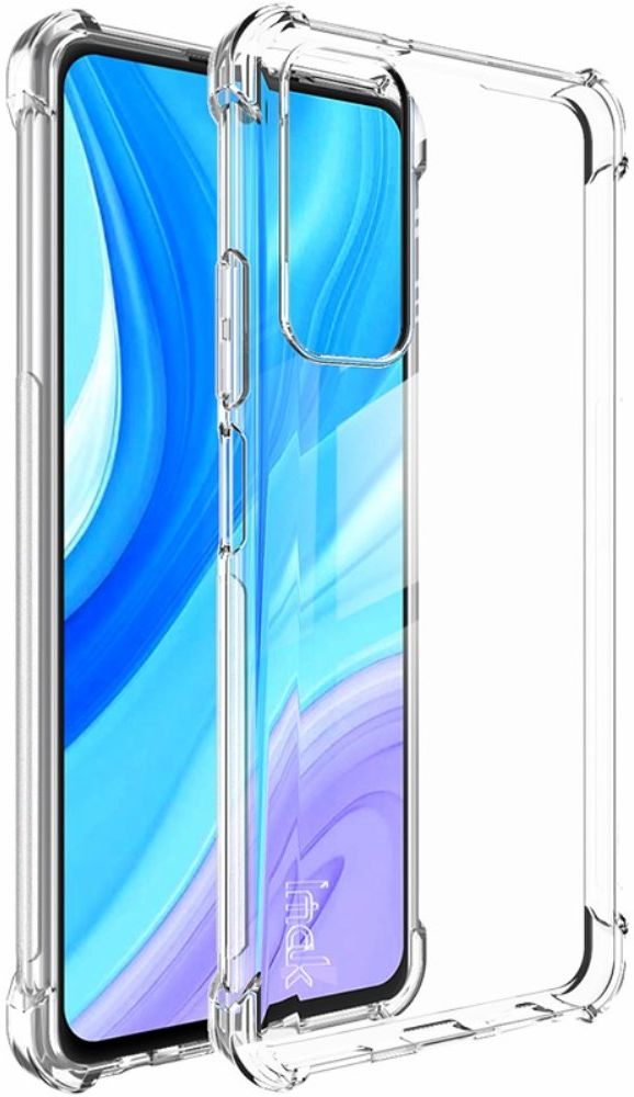 IMAK Huawei P Smart 2021 Hoesje TPU met Screen Protector Transparant afbeelding 1