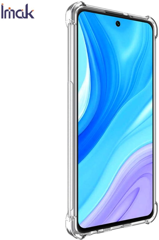 IMAK Huawei P Smart 2021 Hoesje TPU met Screen Protector Transparant afbeelding 3