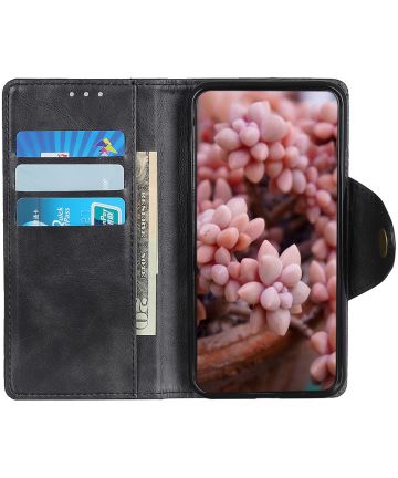 Motorola Moto G Styles Wallet Case met Pasjes Kunstleer Zwart Hoesjes