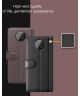 Xiaomi Redmi Note 9T Portemonnee Hoesje Echt Splitleer Zwart