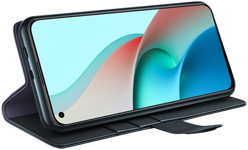Xiaomi Redmi Note 9T Portemonnee Hoesje Echt Splitleer Zwart afbeelding 5