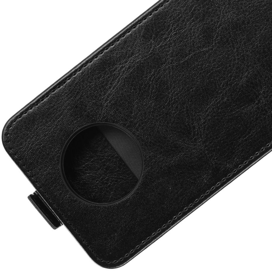 Xiaomi Redmi Note 9T Hoesje Verticale Flip Wallet Case Kunstleer Zwart afbeelding 3