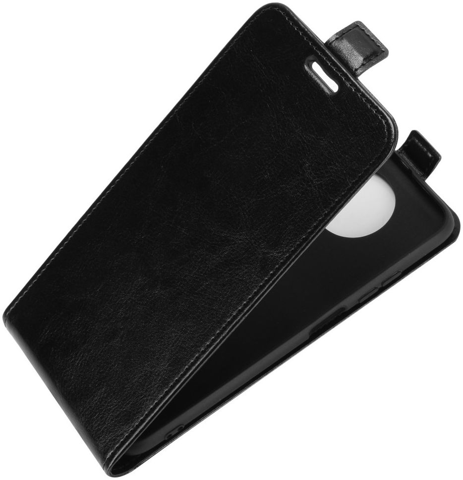 Xiaomi Redmi Note 9T Hoesje Verticale Flip Wallet Case Kunstleer Zwart afbeelding 2