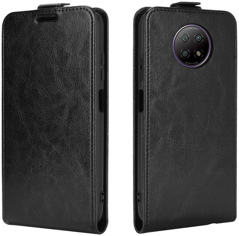 Xiaomi Redmi Note 9T Hoesje Verticale Flip Wallet Case Kunstleer Zwart afbeelding 4