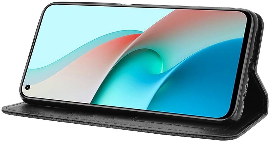 Xiaomi Redmi Note 9T Portemonnee Hoesje Vintage Look Kunst Leer Zwart afbeelding 8