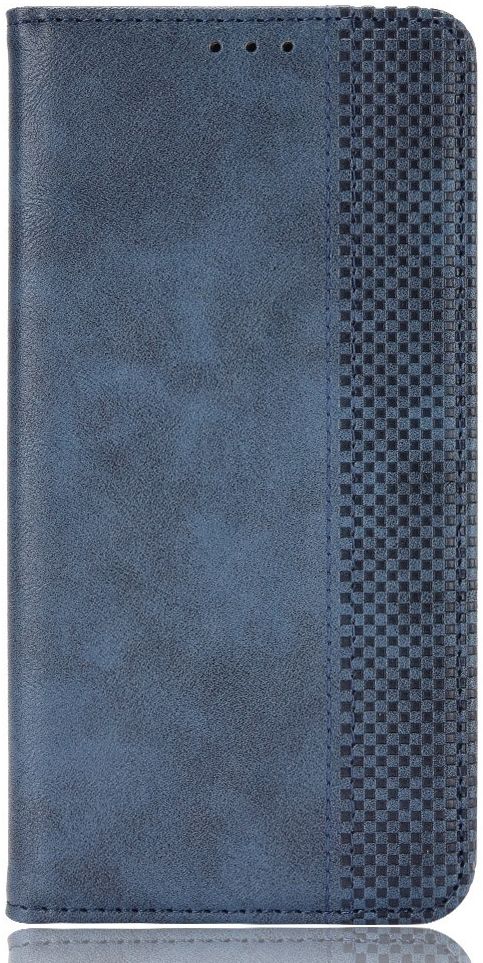 Xiaomi Redmi Note 9T Portemonnee Hoesje Vintage Look Kunst Leer Blauw afbeelding 2