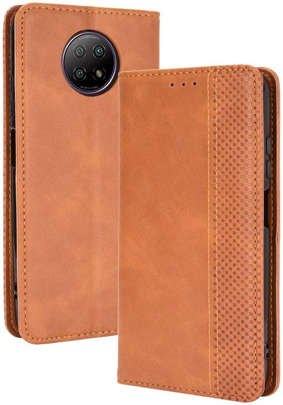 Xiaomi Redmi Note 9T Portemonnee Hoesje Vintage Look Kunst Leer Bruin afbeelding 12