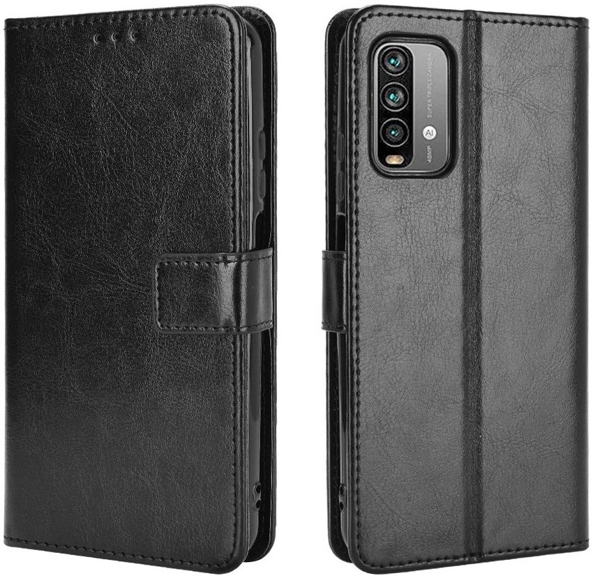 Xiaomi Redmi 9T Hoesje met Pasjes Book Case met Koord Kunstleer Zwart afbeelding 7