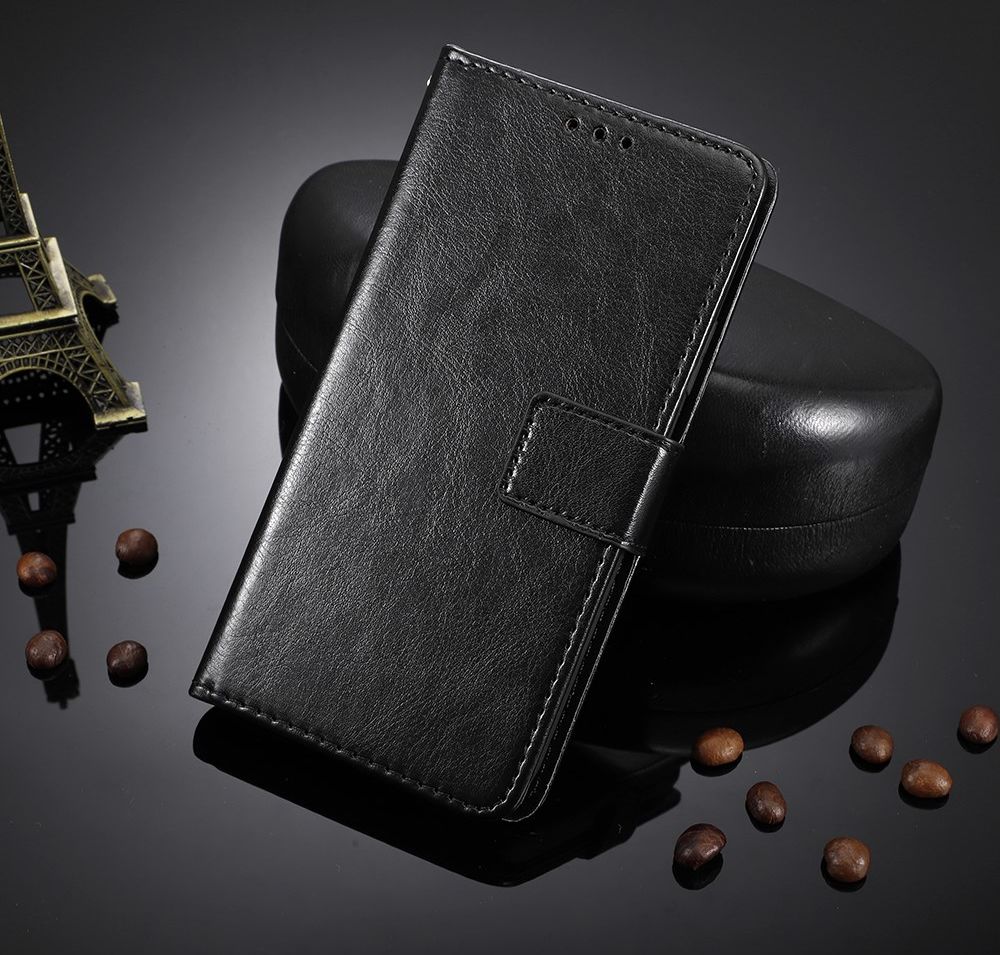 Xiaomi Redmi 9T Hoesje met Pasjes Book Case met Koord Kunstleer Zwart afbeelding 8