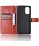 Xiaomi Redmi 9T Hoesje met Pasjes Book Case met Koord Kunstleer Bruin