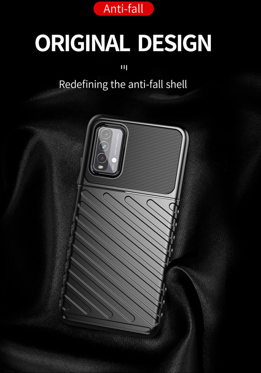 Xiaomi Redmi 9T Thunder Series Hoesje Back Cover TPU Groen afbeelding 5