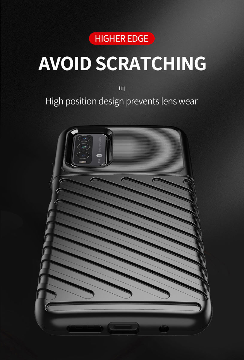 Xiaomi Redmi 9T Thunder Series Hoesje Back Cover TPU Groen afbeelding 8