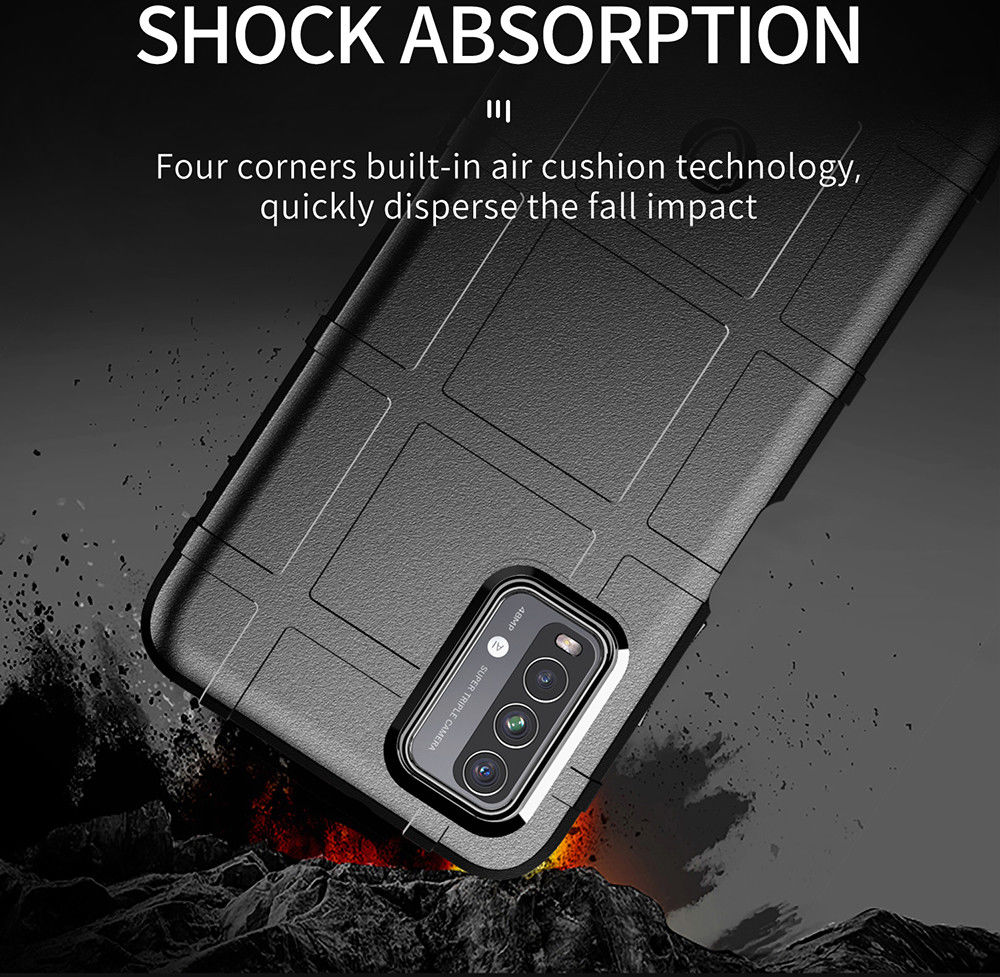 Xiaomi Redmi 9T Hoesje Shock Proof Rugged Shield Back Cover Zwart afbeelding 3