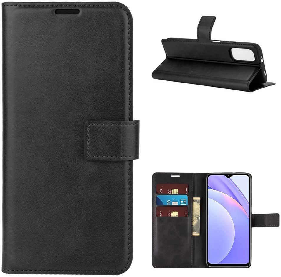 Xiaomi Redmi 9T Hoesje Portemonnee Book Case Zwart afbeelding 6