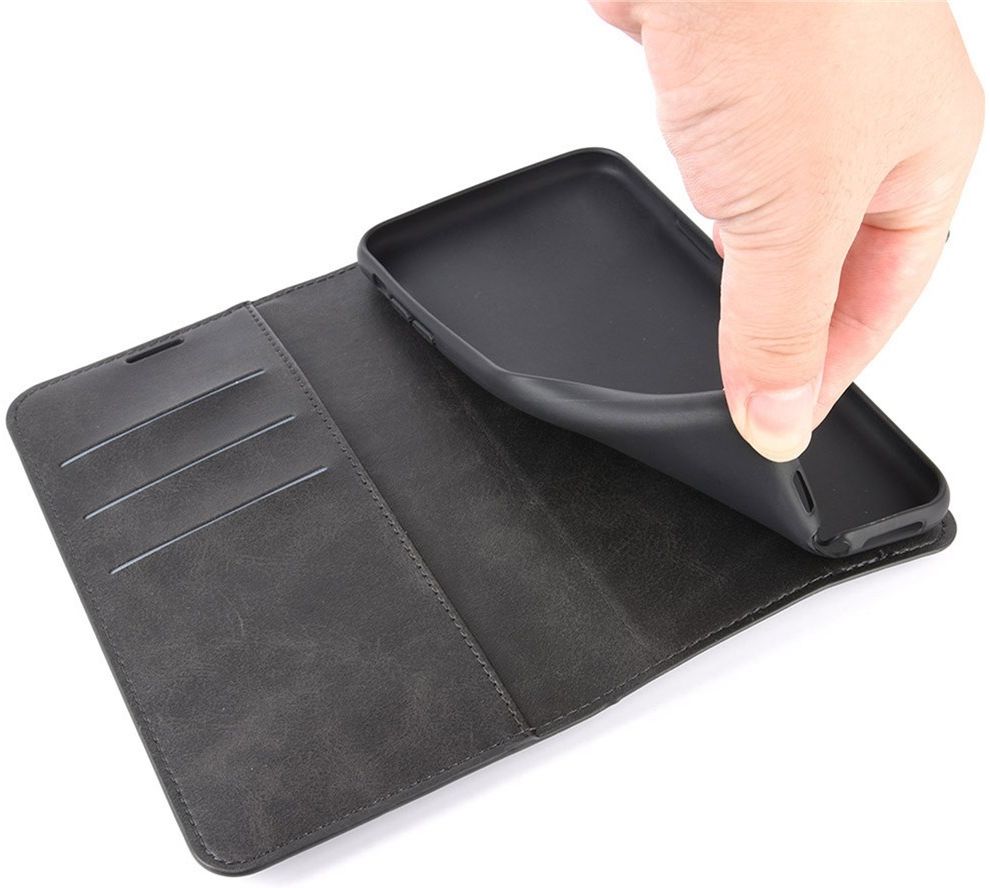 Xiaomi Redmi 9T Hoesje Portemonnee Book Case Zwart afbeelding 3