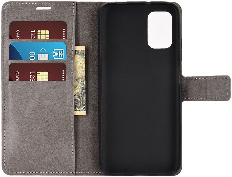 Xiaomi Redmi 9T Hoesje Portemonnee Book Case Grijs afbeelding 6