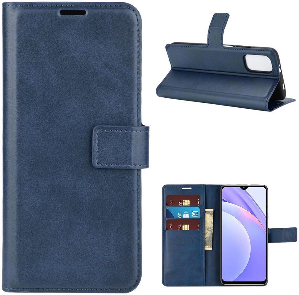 Xiaomi Redmi 9T Hoesje Portemonnee Book Case Blauw afbeelding 4