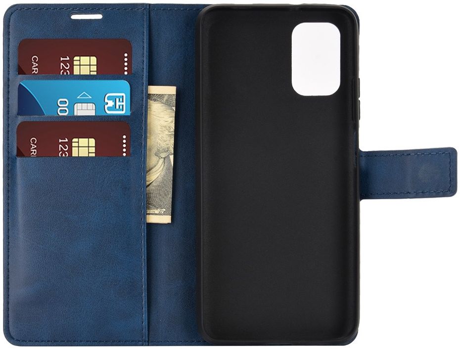 Xiaomi Redmi 9T Hoesje Portemonnee Book Case Blauw afbeelding 6