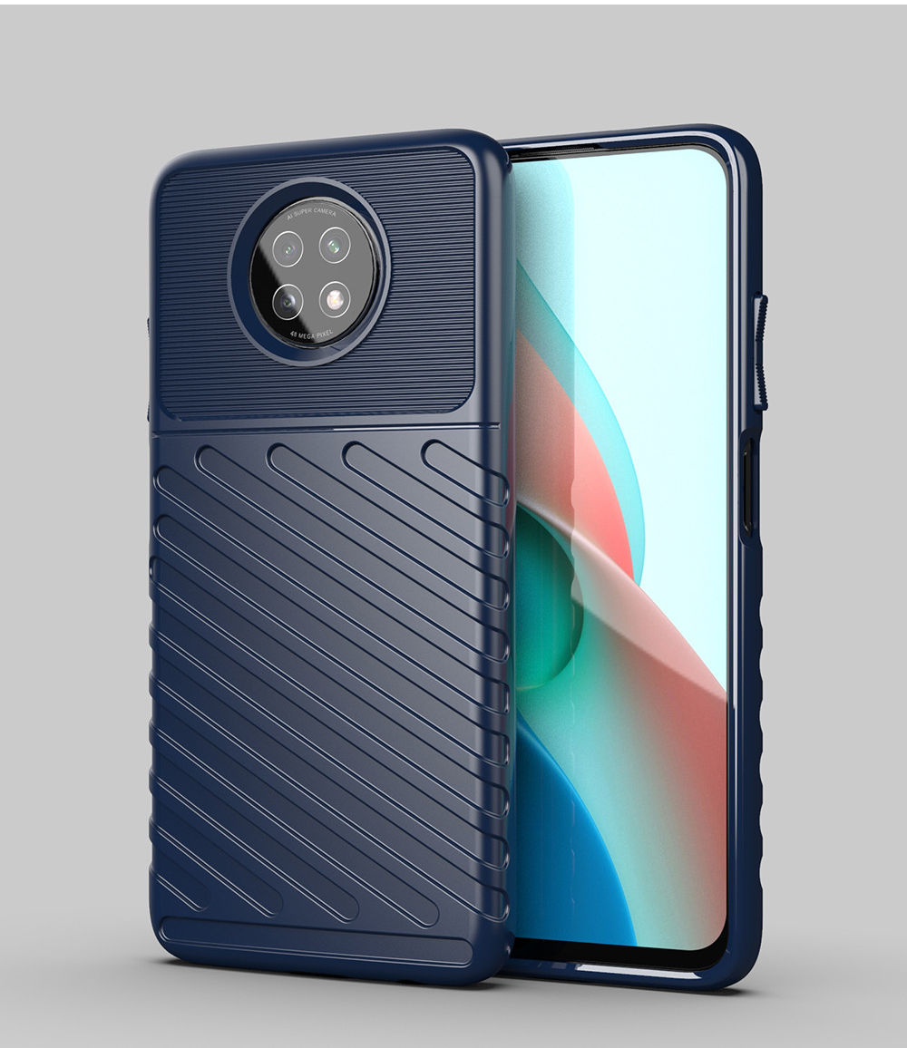 Xiaomi Redmi Note 9T Thunder Series Hoesje Back Cover TPU Blauw afbeelding 14