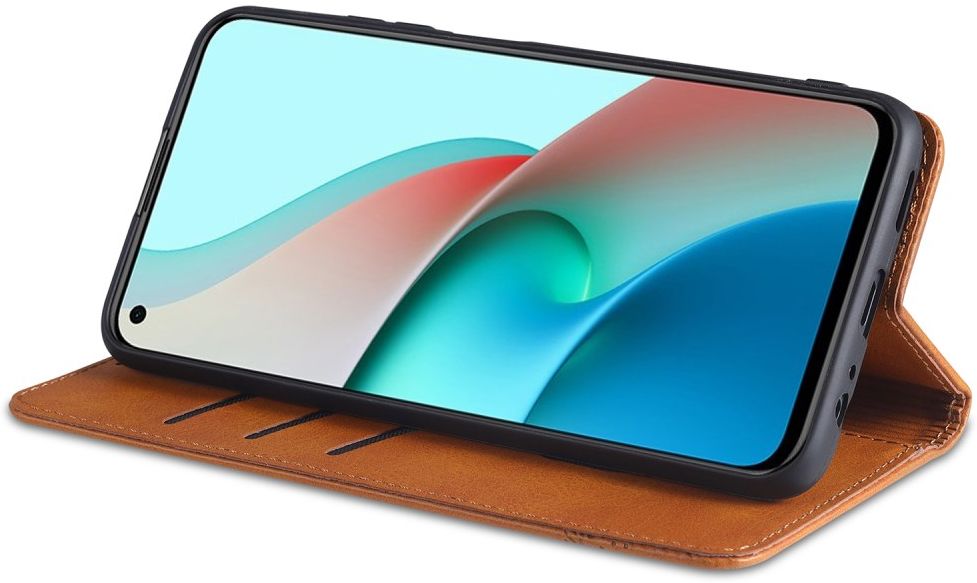 AZNS Xiaomi Redmi Note 9T Hoesje Book Case Kunst Leer Lichtruin afbeelding 11